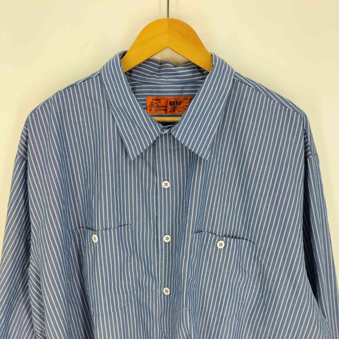 レッドキャップ RED KAP 00S INDUSTRIAL STRIPE WORK SHIRT インダストリアル ストライプ ワーク シャツ メンズ 3XL