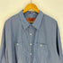 レッドキャップ RED KAP 00S INDUSTRIAL STRIPE WORK SHIRT インダストリアル ストライプ ワーク シャツ メンズ 3XL