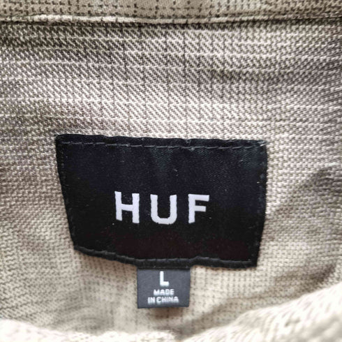 ハフ HUF 24AW OG LOGO OMBRE PLAID LS SHIRT オンブレチェック シャツ メンズ import:L
