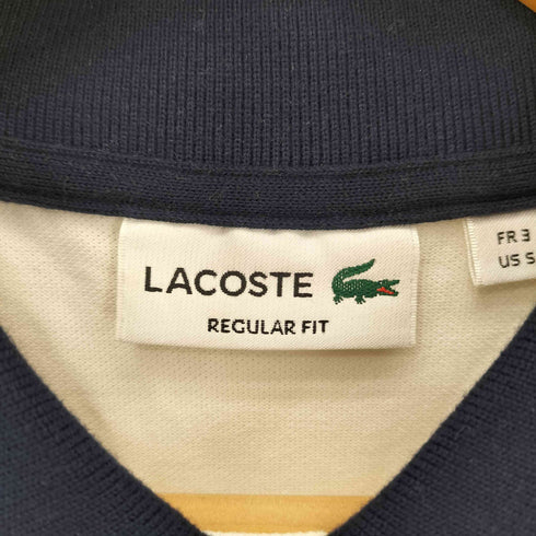 ラコステ LACOSTE REGULAR FIT ワンポイントロゴ刺繍 半袖ポロシャツ メンズ S