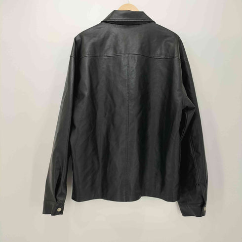 ARRANGE ダブルジップ フェイクレザージャケット メンズ
