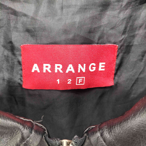 ARRANGE ダブルジップ フェイクレザージャケット メンズ