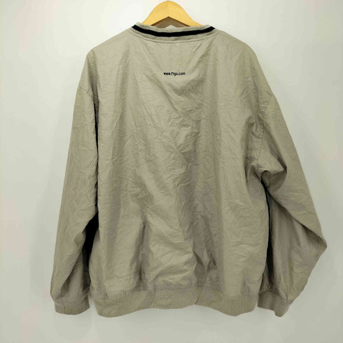 ハーバードスクエア HARVARD SQUARE ロゴ刺繍 Vネック プルオーバージャケット メンズ import:XL