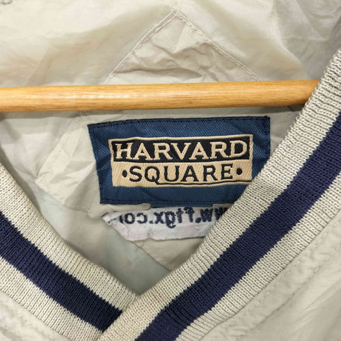 ハーバードスクエア HARVARD SQUARE ロゴ刺繍 Vネック プルオーバージャケット メンズ import:XL