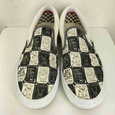 バンズ VANS SKATE SLIP-ON DANIEL JOHNSTON RAVEN メンズ JPN:30