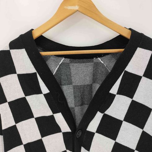 Suf ブロックチェック コットンニット カーディガン street メンズ