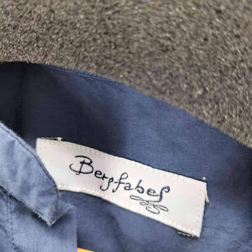 Bergfabel コットンバンドカラーシャツ メンズ