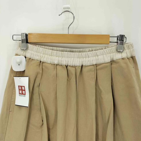 SPELLEDIT ウエストリブ 2タック コットンワイドパンツ cool レディース