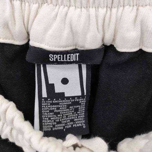SPELLEDIT ウエストリブ 2タック コットンワイドパンツ cool レディース