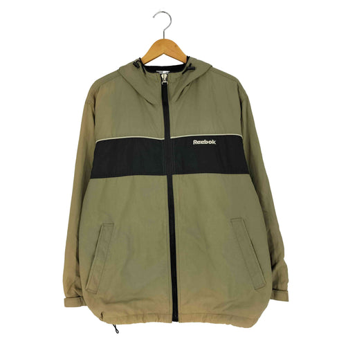リーボック Reebok 90-2000s バイカラー 裾ドローコード フーディ ナイロンジャケット メンズ 95