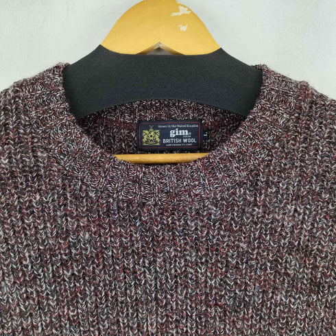 ジム gim ウール100 クルーネックセーター メンズ import:L