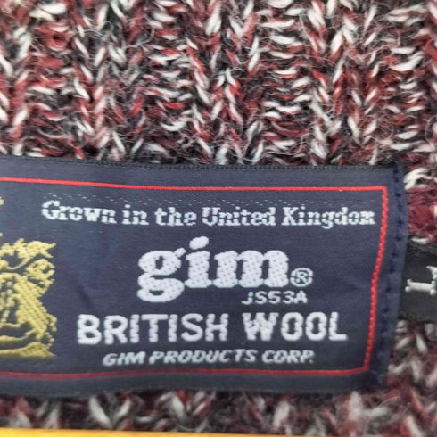 ジム gim ウール100 クルーネックセーター メンズ import:L