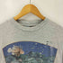 YORK USA製 UNDER WATER WORLD フォトグラフィックプリント クルーネックTシャツ カットソー メンズ S