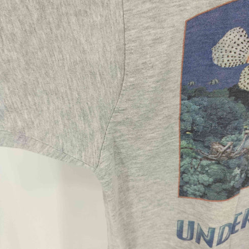 YORK USA製 UNDER WATER WORLD フォトグラフィックプリント クルーネックTシャツ カットソー メンズ S