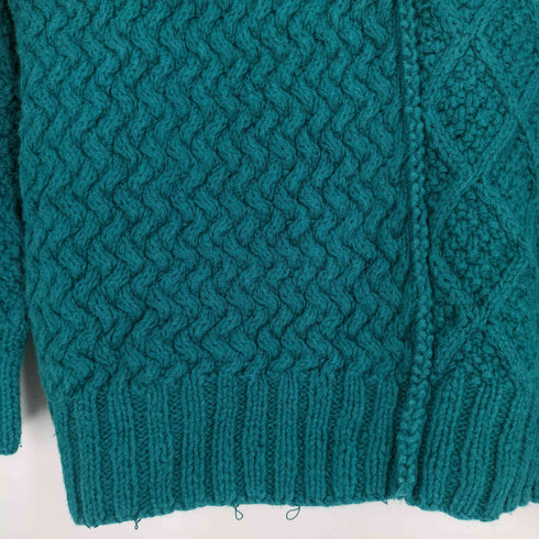HAND KNIT FOR THE LIMITED ウールコットン ケーブルニット レディース import:S