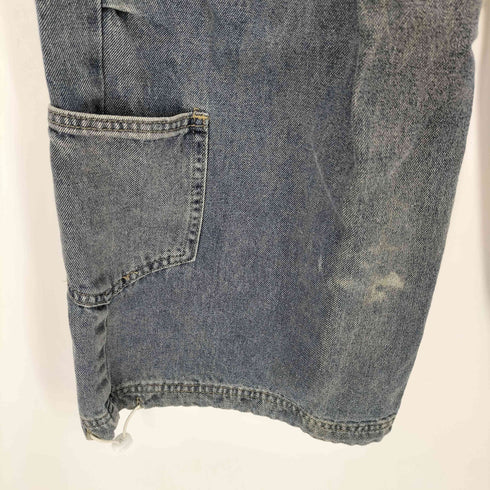 クラシカルエルフ CLASSICAL ELF 洗練されたこなれ感。ヴィンテージ加工裾ドロストワイドデニム レディース JPN:L