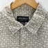 エディーバウアー Eddie Bauer 90-00S リーフ柄 総柄 リネン コットン S/S シャツ メンズ import:L