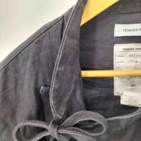 テンダーパーソン TENDER PERSON 21AW DENIM CHINA SHIRT デニム チャイナシャツ メンズ 2