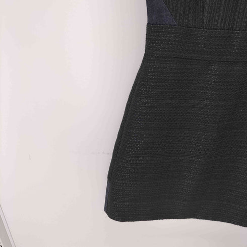 アルマーニエクスチェンジ ARMANI EXCHANGE デニム ツイード コンビ ノースリーブ ワンピース レディース 2