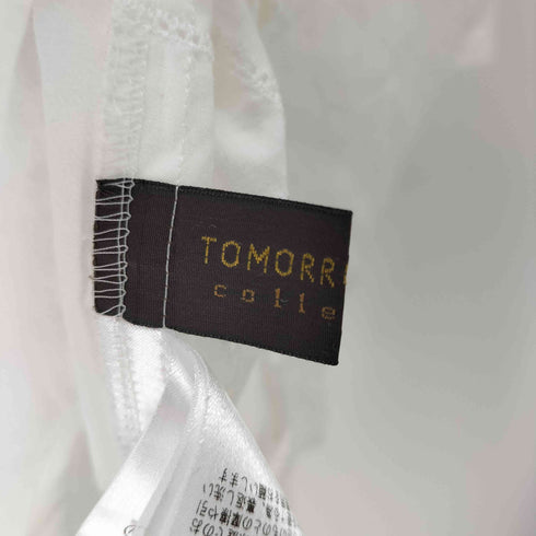 トゥモローランドコレクション TOMORROWLAND collection コットンスクエアエンブロイダリー スタンドネックブラウス レディース JPN:36