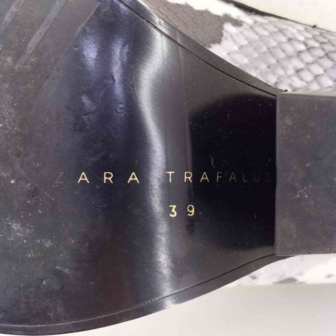 ザラ ZARA パイソンヒールブーツ レディース JPN:39