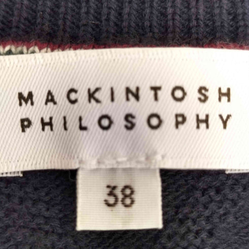 マッキントッシュフィロソフィー MACKINTOSH PHILOSOPHY アーガイル柄 ニットベスト レディース EUR:38