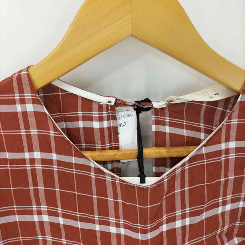 テラ TELA チェック柄 カシュクールロングワンピース レディース EUR:38
