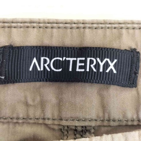 アークテリクス ARCTERYX ロゴ刺繍 コットンナイロン ハーフパンツ ショーツ メンズ 32