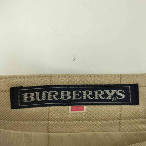 バーバリーズ BURBERRYS チェック柄 シルク混 五分丈 スカート レディース
