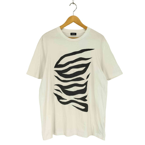 ディーゼル DIESEL フロントデザインプリントクルーネックTシャツ メンズ L