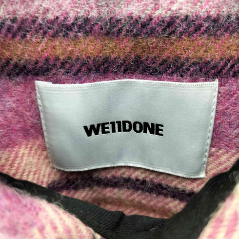 ウェルダン WE11DONE CHECK ANORAK WOOL SHIRT ジャケット メンズ ONE SIZE