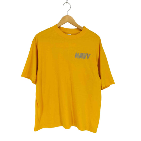 ユーエスネイビー U.S.NAVY USA製 リフレクター トレーニングTシャツ メンズ L