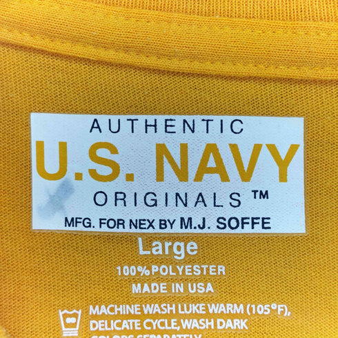 ユーエスネイビー U.S.NAVY USA製 リフレクター トレーニングTシャツ メンズ L