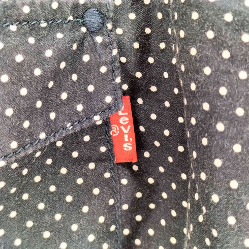リーバイス Levis Levi’s Lefty Jeans ノーカラードットウエスタンシャツ メンズ import:M