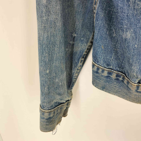 リーバイス Levis 60S 52I刻印 70505 BIG E ノーカラーダメージデニムジャケット メンズ