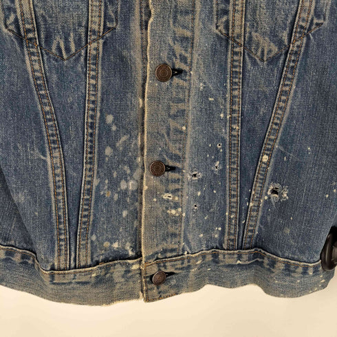 リーバイス Levis 60S 52I刻印 70505 BIG E ノーカラーダメージデニムジャケット メンズ