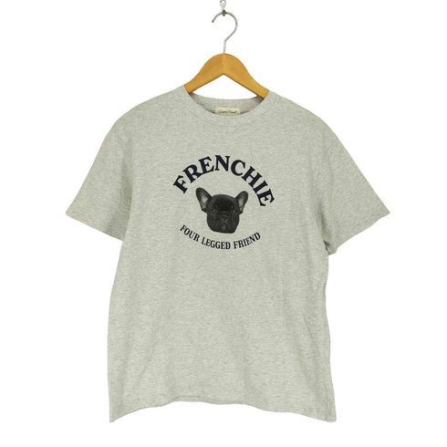 FRENCHIE フロントプリントクルーネックTシャツ レディース