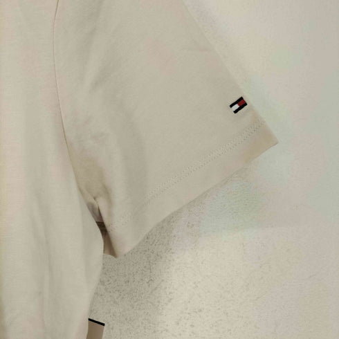 トミーヒルフィガー TOMMY HILFIGER フロントロゴ刺繍クルーネックTシャツ レディース JPN:L