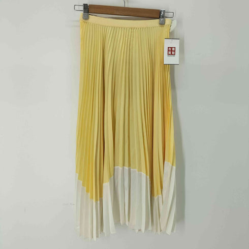 ユニクロシー UNIQLO:C プリーツカラーブロックスカート レディース JPN:S
