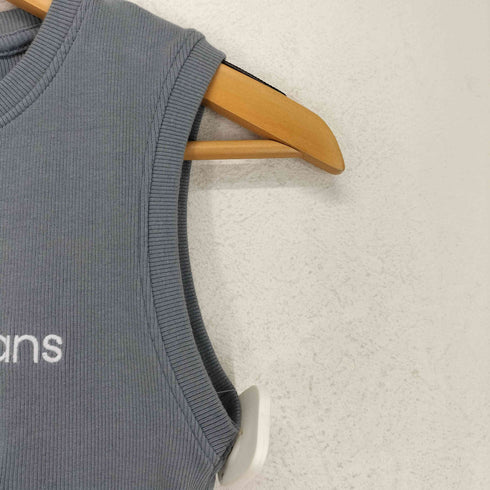 カルバンクラインジーンズ Calvin Klein Jeans ロゴ刺繍&プリントタンクトップ レディース L