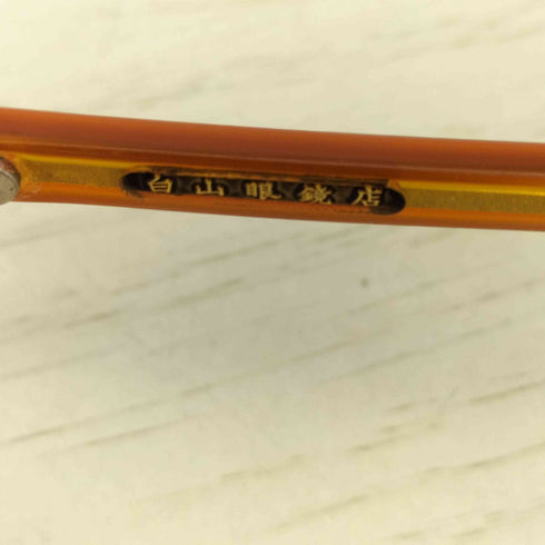 ハクサンメガネテン 白山眼鏡店 アセチートフレーム メガネ 度無し レディース