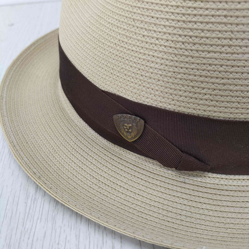 Dobbs Parker Florentine Milan Sand Fedora パナマハット 麦わら メンズ 7 5/8