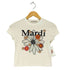 マルディメクルディ Mardi Mercredi フロントフラワーデザインチビTシャツ Y2K レディース ONE