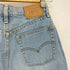 リーバイス Levis W519 ボタン裏J38 センタープレス ストレートデニムパンツ レディース 29×29
