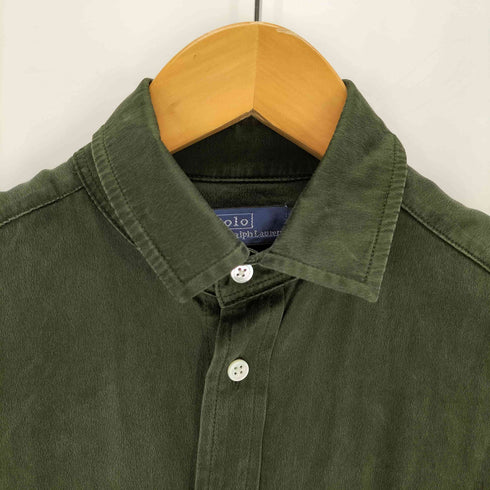 ポロバイラルフローレン Polo by RALPH LAUREN サテンレギュラーカラーシャツ レディース 0