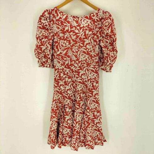 ポロバイラルフローレン Polo by RALPH LAUREN 花柄 Vネックワンピース レディース 0