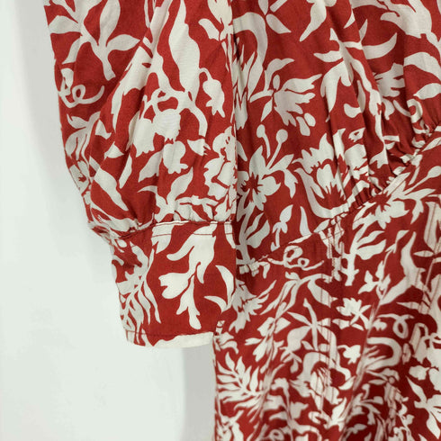 ポロバイラルフローレン Polo by RALPH LAUREN 花柄 Vネックワンピース レディース 0