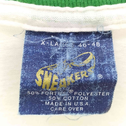 SNEAKER 70-80s USA製 プリントリンガーTシャツ メンズ import:XL