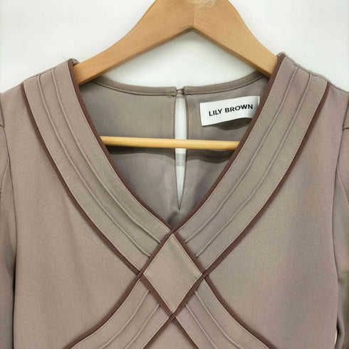 リリーブラウン Lily Brown 22SS クロスデザインマーメイドワンピース レディース ONE SIZE