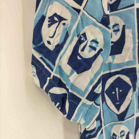 ポーラースケートカンパニー POLAR SKATE CO. S/S 総柄 デザイン レーヨンシャツ メンズ import:M